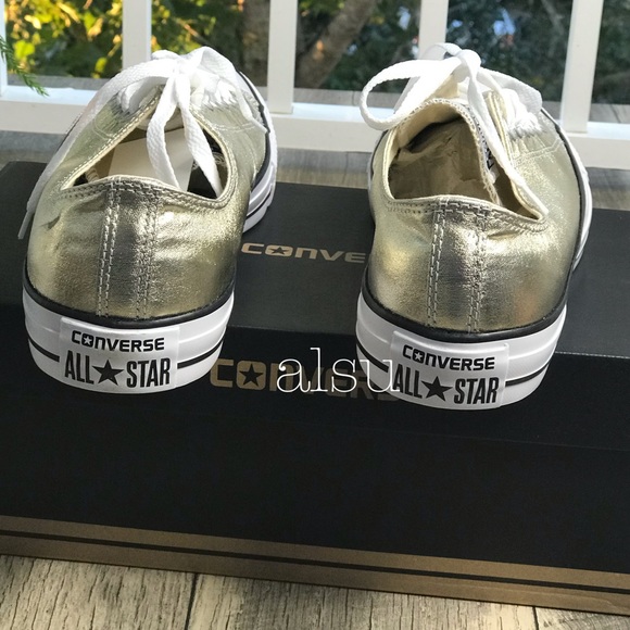 NWT Converse Ctas OX Light Gold M AUTHENTIC - Picture 3 of 7